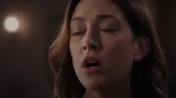 Peggy Li Light Pink Gemstone Stud Earrings worn by Sydney Strait (Caitlin McGee) in Bluff City Law Season 1 Episode 10
