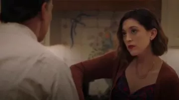 Peggy Li Gold Beaded Fringe Necklace worn by Sydney Strait (Caitlin McGee) in Bluff City Law Season 1 Episode 10