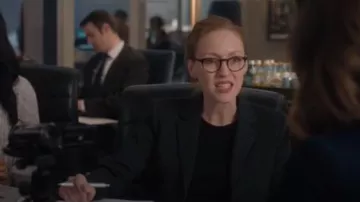 J Crew Dark Parke Houndstooth Blazer worn by Judith Lemonhead (Jennifer Ferrin) in Evil Season 1 Episode 9