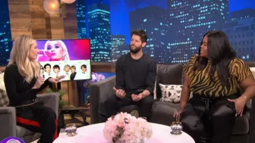 Paco rabanne Rayé Droite-Jambe Pantalon porté par Morgan Stewart sur E! News Du 10 Décembre 2019