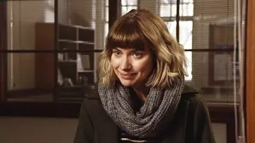 Wool Blend Over Coat worn by Riley (Imogen Poots) in Black Christmas