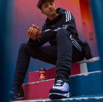 Nike airmax plus Tn portées par Inoxtag  sur le compte Instagram de @inoxtagytb 