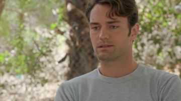 Gray sweater from Carter (Colton Little) in let's get Married at Christmas