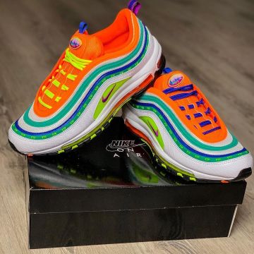 Air max 97 London Summer of Love worn by Jerem on the account Instagram of @sackzi