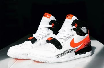 Sneakers Nike Jordan Legacy 312 Tech Challenge 2 Hot Lava on the account Instagram of @yanncj23