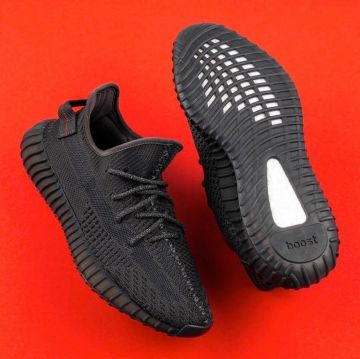 Yeezy 350v2 " negro estático "