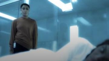 Monse Drape Pin Hem Wool Sweater worn by Lynn Pierce (Christine Adams) in Black Lightning Season 3 Episode 9