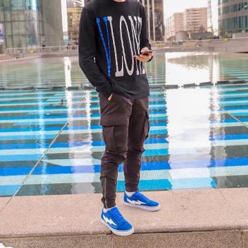 Vans storm X Revenge azul bajo usado por maxime.avr en la cuenta de Instagram de @maxime.apr 