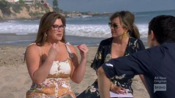 Nicholas Floral Wrap Tops worn by Kelly Dodd in The Real Housewives of Orange County Season 14 Episode 19