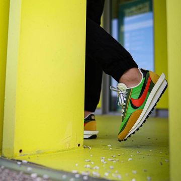 Nike LD Waffle Cardigan Green Multi on the account Instagram of @thesolehousefr