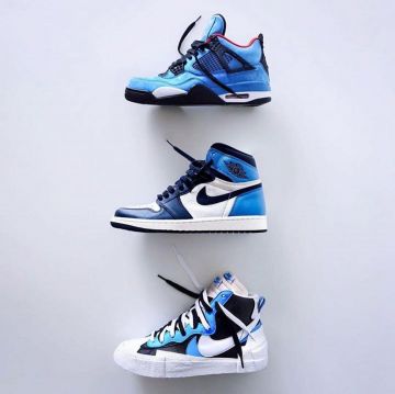 Blazer worn by Nike x cardigan on the account Instagram of @thesolehousefr 