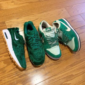 Las zapatillas Nike Air Max 1 Golf Grass de Chris Robinson en su cuenta de Instagram @sbcollector