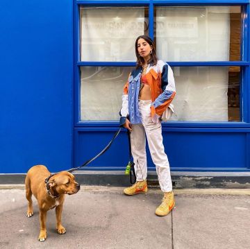 The pair of sneakers Nike Blazer Mid, Off-White All Hallow''s Eve on the account Instagram of @selmakacisebbagh