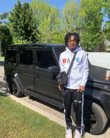Giet BAPE '(white) Lil Tecca account on the Instagram of @liltecca