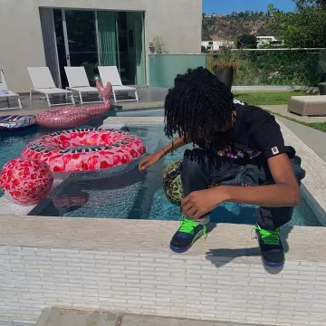 Jordan 4 Retro doernbecher Lil Tecca account on the Instagram of @liltecca