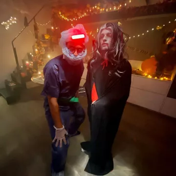 La perruque portée par Squeezie sur son compte Instagram @xsqueezie