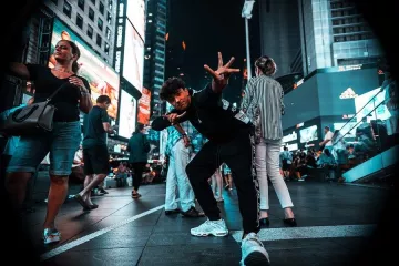 La paire de TN blanche porté par Inoxtag sur le compte Instagram de @inoxtagytb