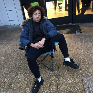 Sneakers Nike Air Max Plus Triple Black Gambi on his account Instagram @gambinojetski