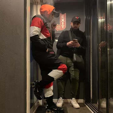 The sneakers Nike Shox TL Neymar of Hayce Lemsi on his account Instagram @haycelemsi75