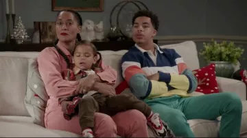 Aimé leon dore Couleur Coton Rugby Shirt porté par Andre Johnson, Jr (Marcus Scribner), en black-ish Saison 6 Épisode 10