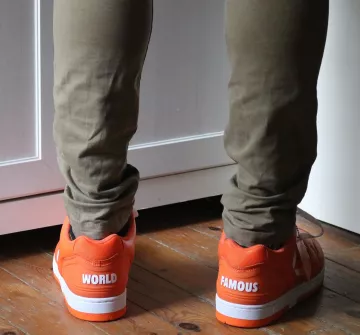Sneakers Nike SB Air Force 2 Low Supreme Orange on the account Instagram of @sneakers_loveur
