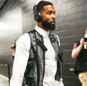 Le gilet Dior de Odell Beckham Jr. sur son compte Instagram @obj