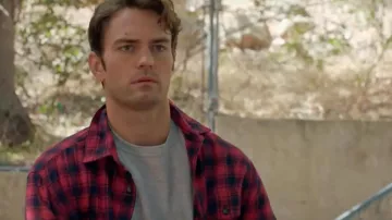 Plaid shirt red Carter (Colton Little) in let's get Married at Christmas