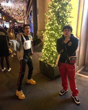 Jogging Palm Angels worn by Assy on the account Instagram of @assyodp