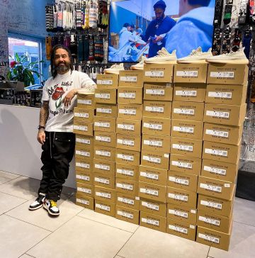 El par de Nike Air Jordan 1 LA Union que lució Jaysse López en su cuenta de Instagram @twojskicks
