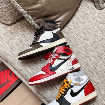 Nike air jordan 1off white chicago worn by health on the account Instagram of @sante 