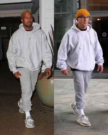 Yeezy zebra en la cuenta de Instagram de @basedofhype