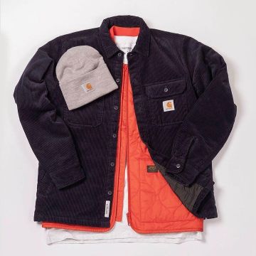 Carhartt WIP Whitsome Overshirt sur le compte Instagram de @thedropdateclothing