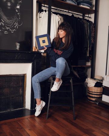 Sneakers Reebok of Nolwenn account on the Instagram of @nolwenn_creme