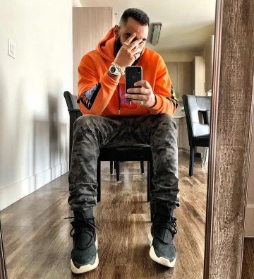 Air Fear Of God 1 Black range by La Fouine on the account Instagram of @lafouine78