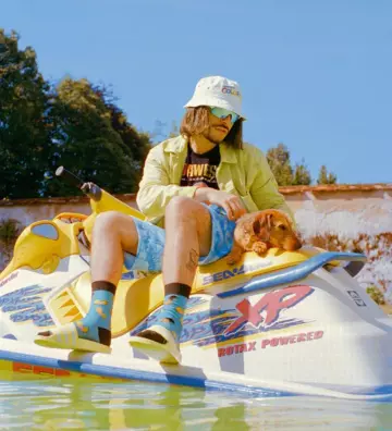 Claquette Sandals Yellow of Lorenzo on the account Instagram of @el_larrygarcia