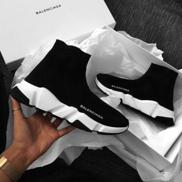 Balenciaga Speed Trainer Black White (2018) en la cuenta de Instagram de @quezappas