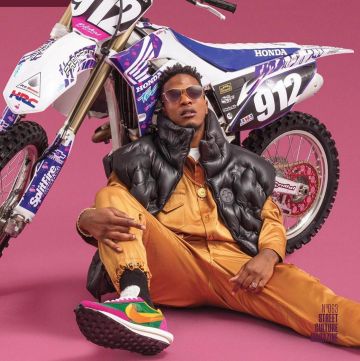 Nike Cardigan worn by Niska on the account Instagram of @niska_officiel 