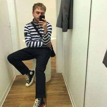 Sneakers Converse de Rutina en la cuenta de Instagram de @laroutineyt
