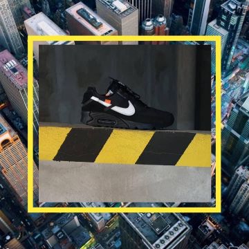 Air Max 90 OFF-WHITE Black sur le compte Instagram de @thesneakerview