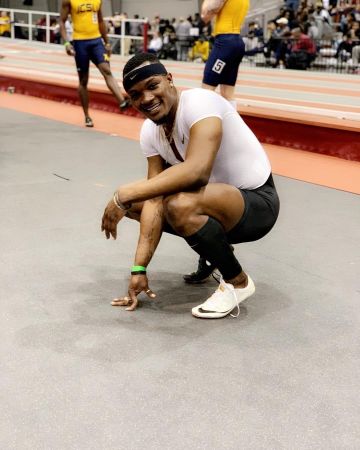 Nike superfly elite of Omar McLeod on the account Instagram of @_warrior_child_