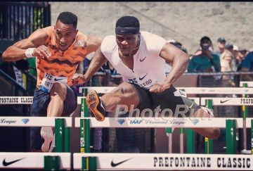 Nike superfly elite of Omar McLeod on the account Instagram of @_warrior_child_