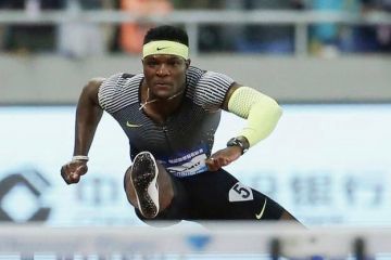 Nike zoom superfly elite of Omar McLeod on the account Instagram of @_warrior_child_
