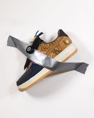 Air Force 1 Low Travis Scott Cactus Jack en la cuenta de Instagram de @sneakercon
