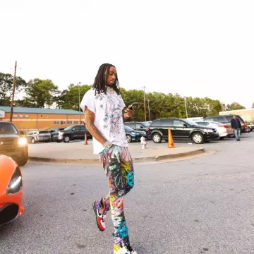 Air Force 1 Low What The LA portée par Quavo sur son post Instagram @quavohuncho