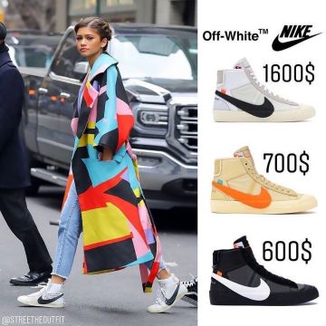 Nike Blazer Mid Off-White Grim Reaper en la cuenta de Instagram de @basedofhype