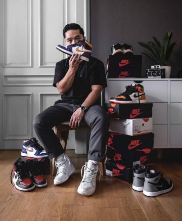 Jordan 1 Retro High OG Defiant SB LA to Chicago sur le compte Instagram de @jordan1drop