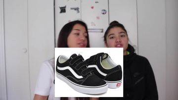 The pair of sneakers low Vans Old Skool Velcro Youth in the video WHO HAS THE BEST SNEAKERS ? (BALENCIAGA, JORDAN, NIKE..)