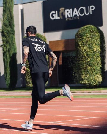 Nike epic react fliknit 2 Ramil Guliyev on the account Instagram of @grame90