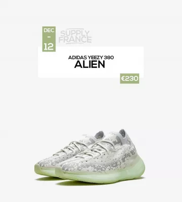 Adidas Yeezy Boost 380 Alien en la cuenta de Instagram de @supplyfrance