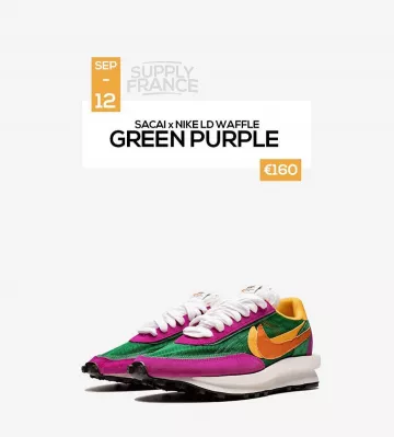 Nike LD Waffle sacai Pine Vert sur le compte Instagram de @supplyfrance